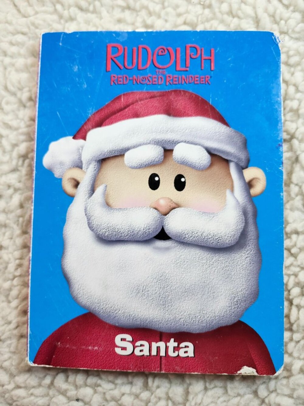 Rudolph The Red-Nosed Reindeer Santa Board Book Random House 2010 Kids Holiday